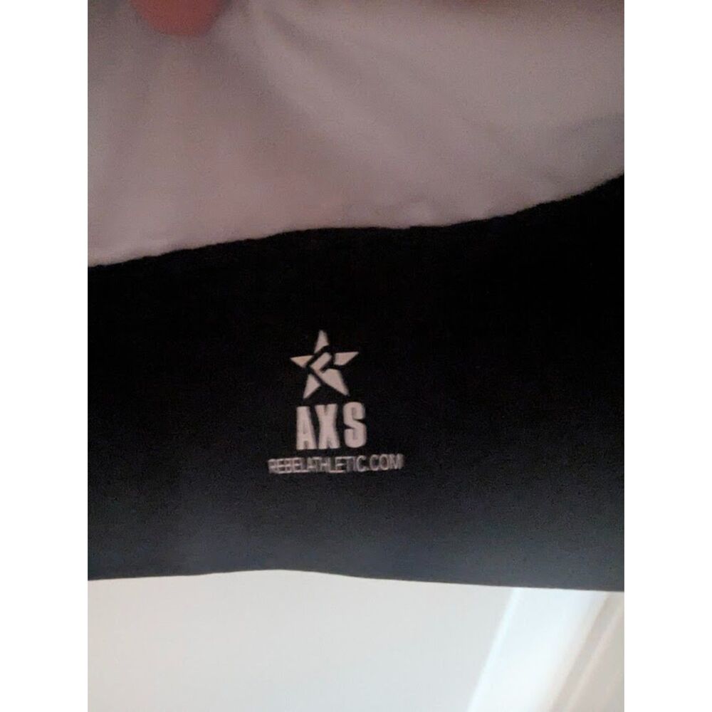 Rebel Atletic Mesh Couture Super Blingy Rhinestone Sports Bra AXS cheer dance - Picture 3 of 4